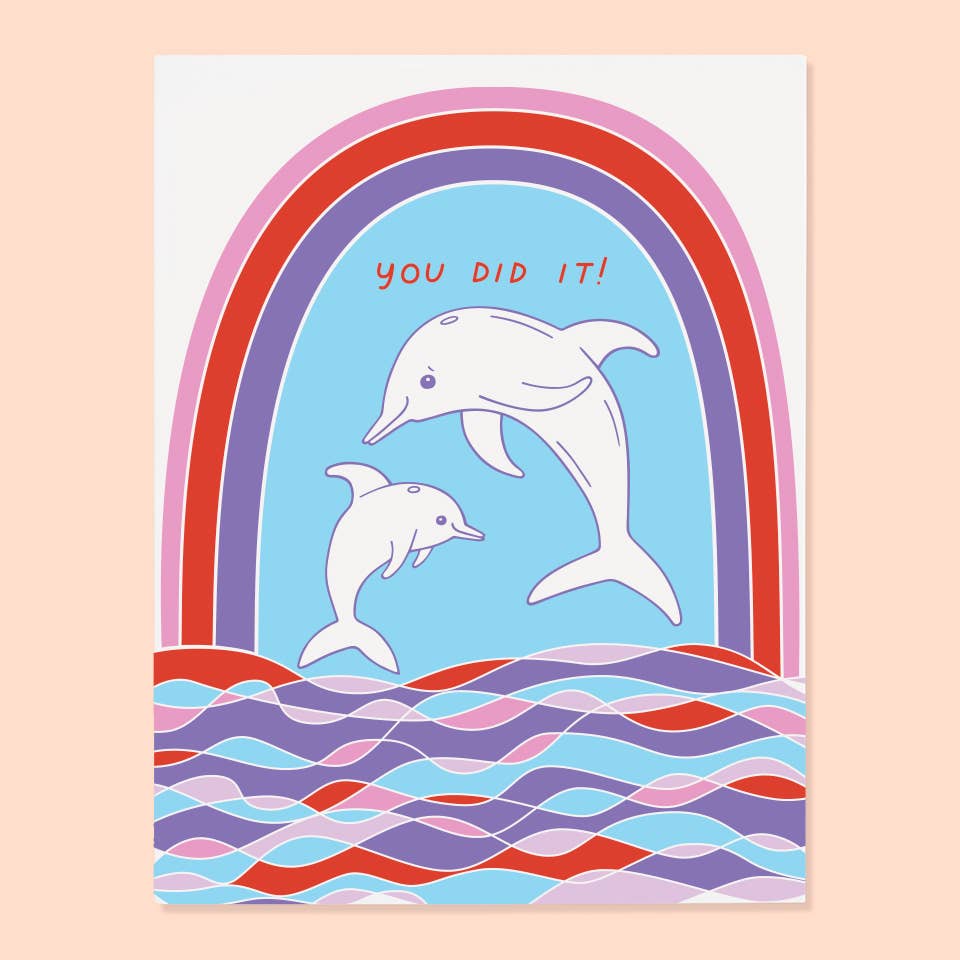 Dolphin Congrats Card
