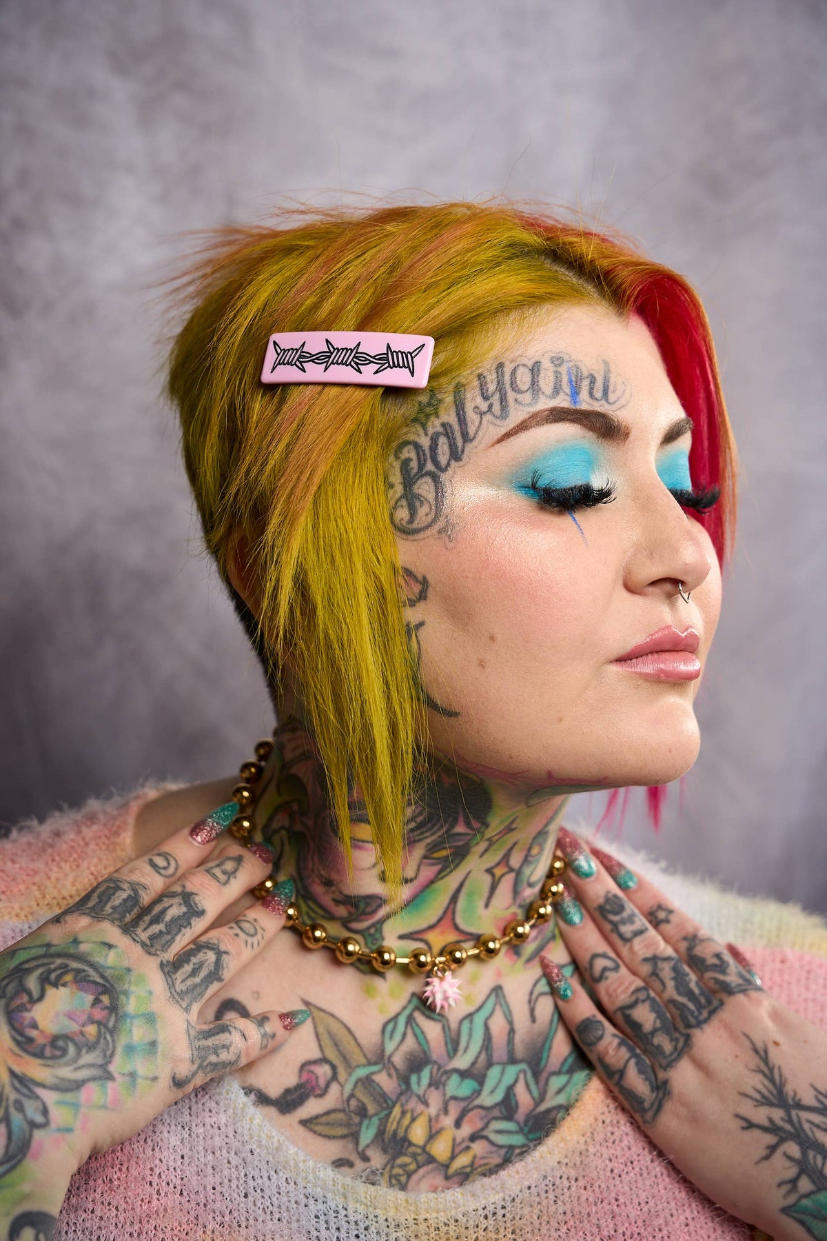 Barbed Wire Tattoo Hair Clip Set