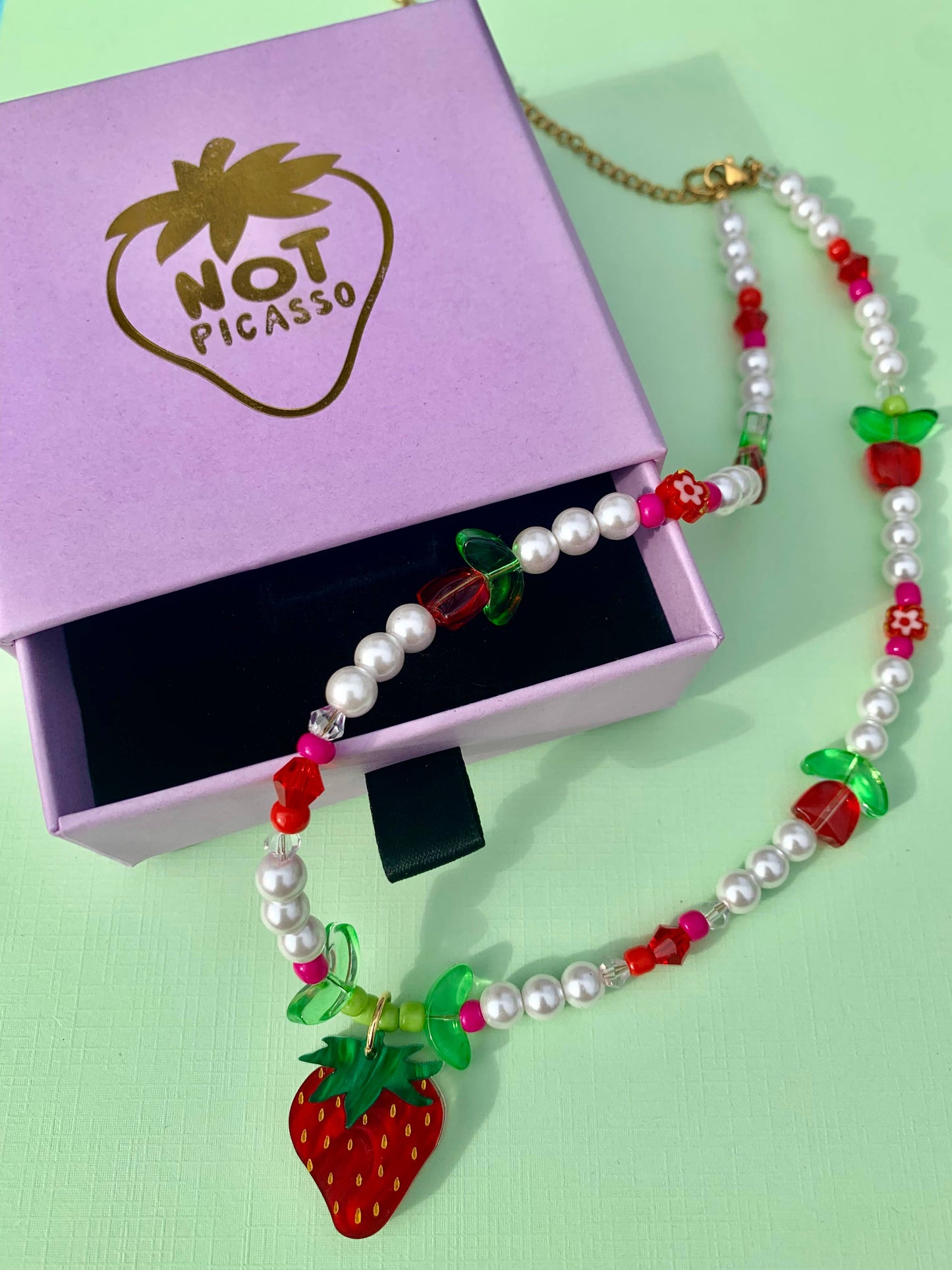 Baby Berry Beaded Necklace