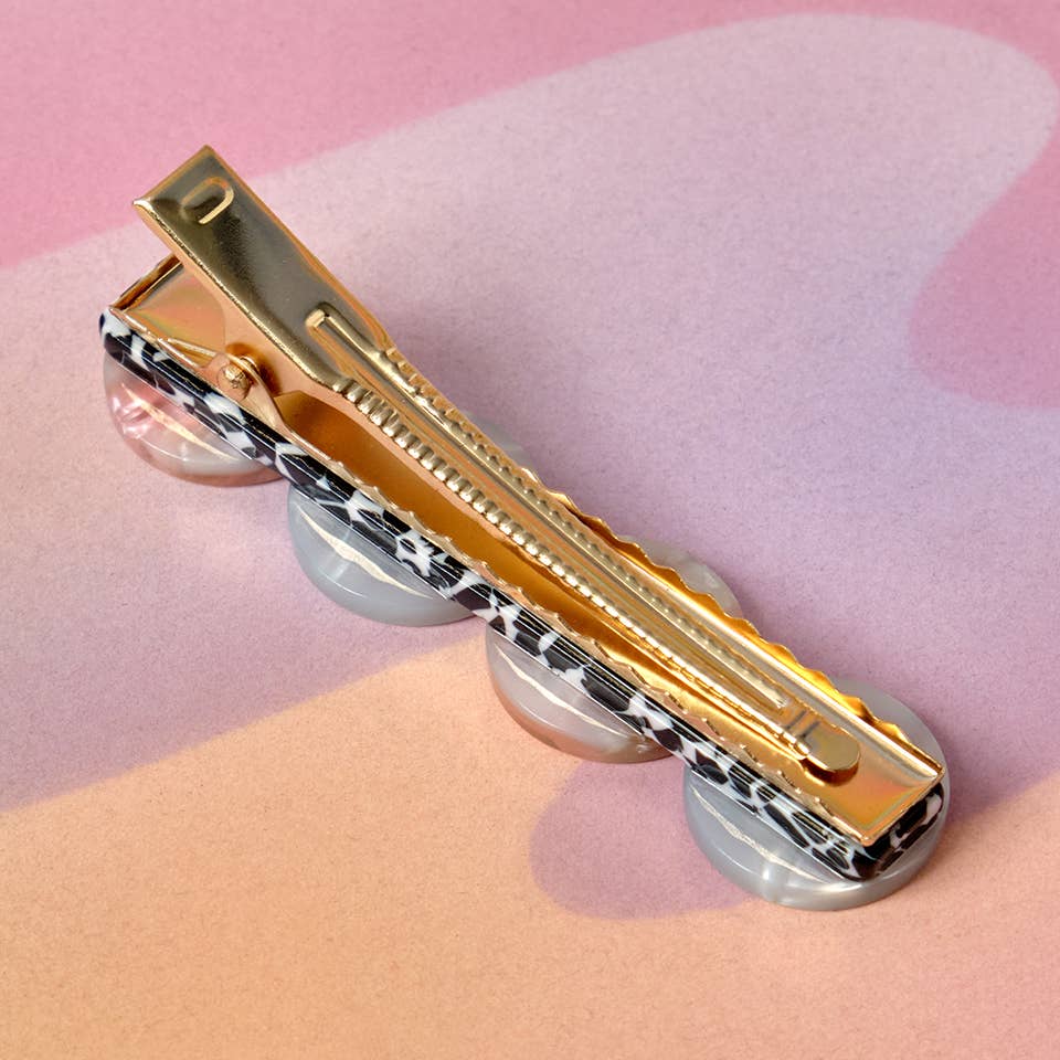 Frost Buttons Alligator Clip