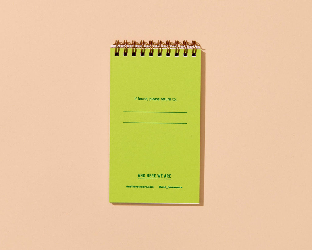 Letterpress Small Spiral Notebook (Lined)—Coffee Mug