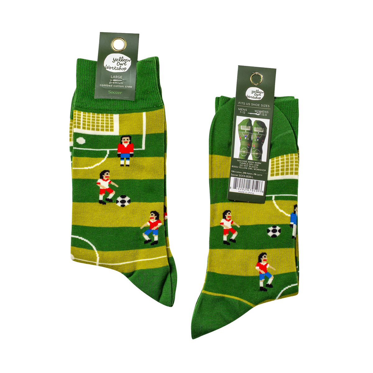 Soccer Crew Socks | Soccer Player Gift | Large