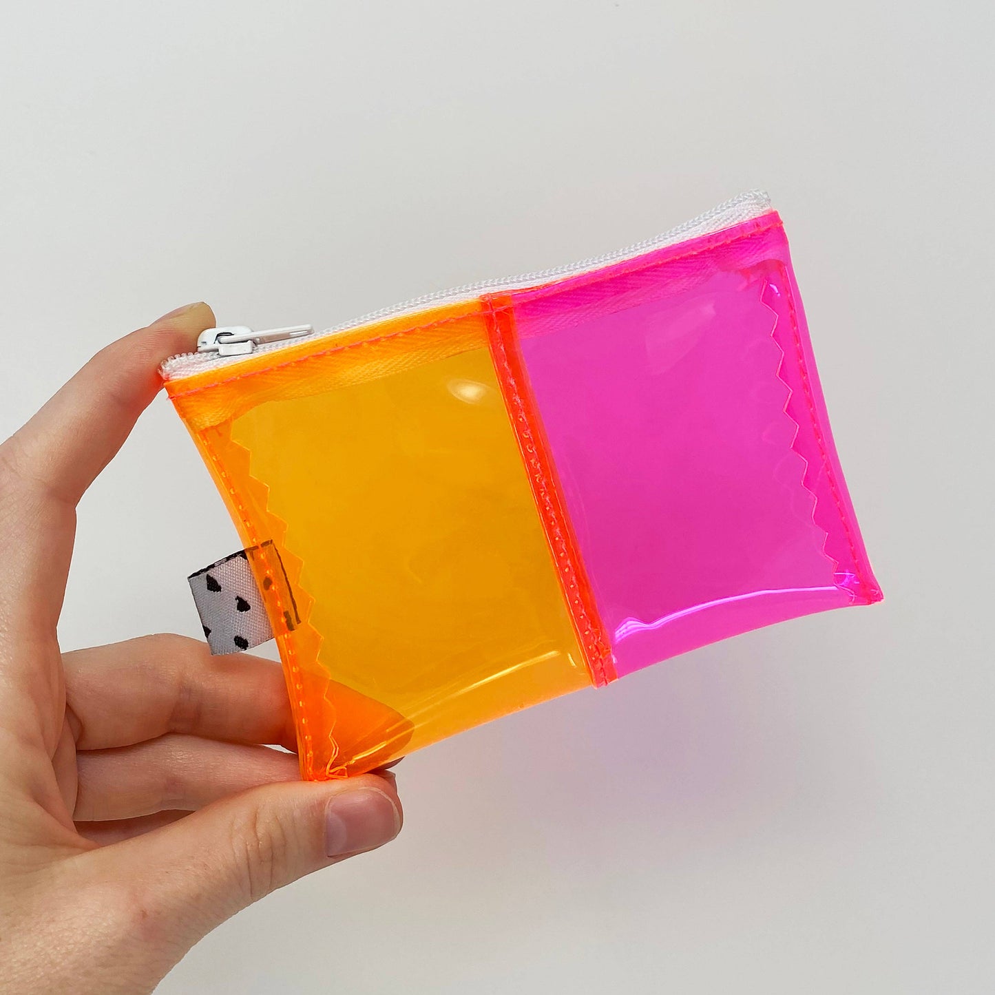 Orange & Pink Vinyl Wallet