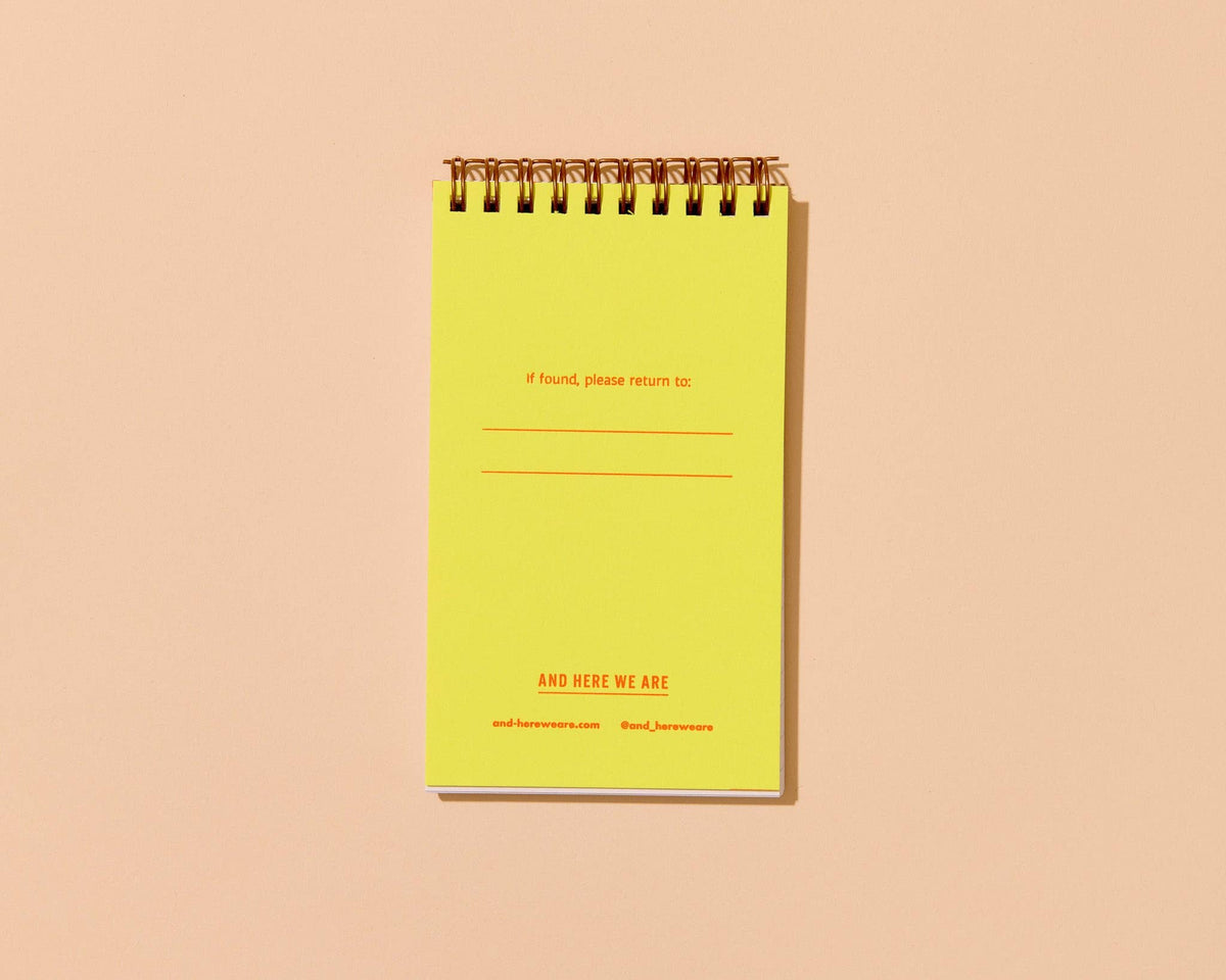 Letterpress Small Spiral Notebook (Lined)—Soda Tabs
