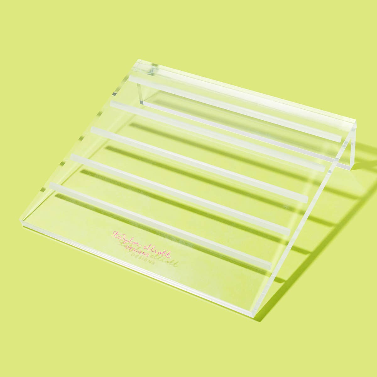 5-Tier Slotted Acrylic Earring Display - Clear