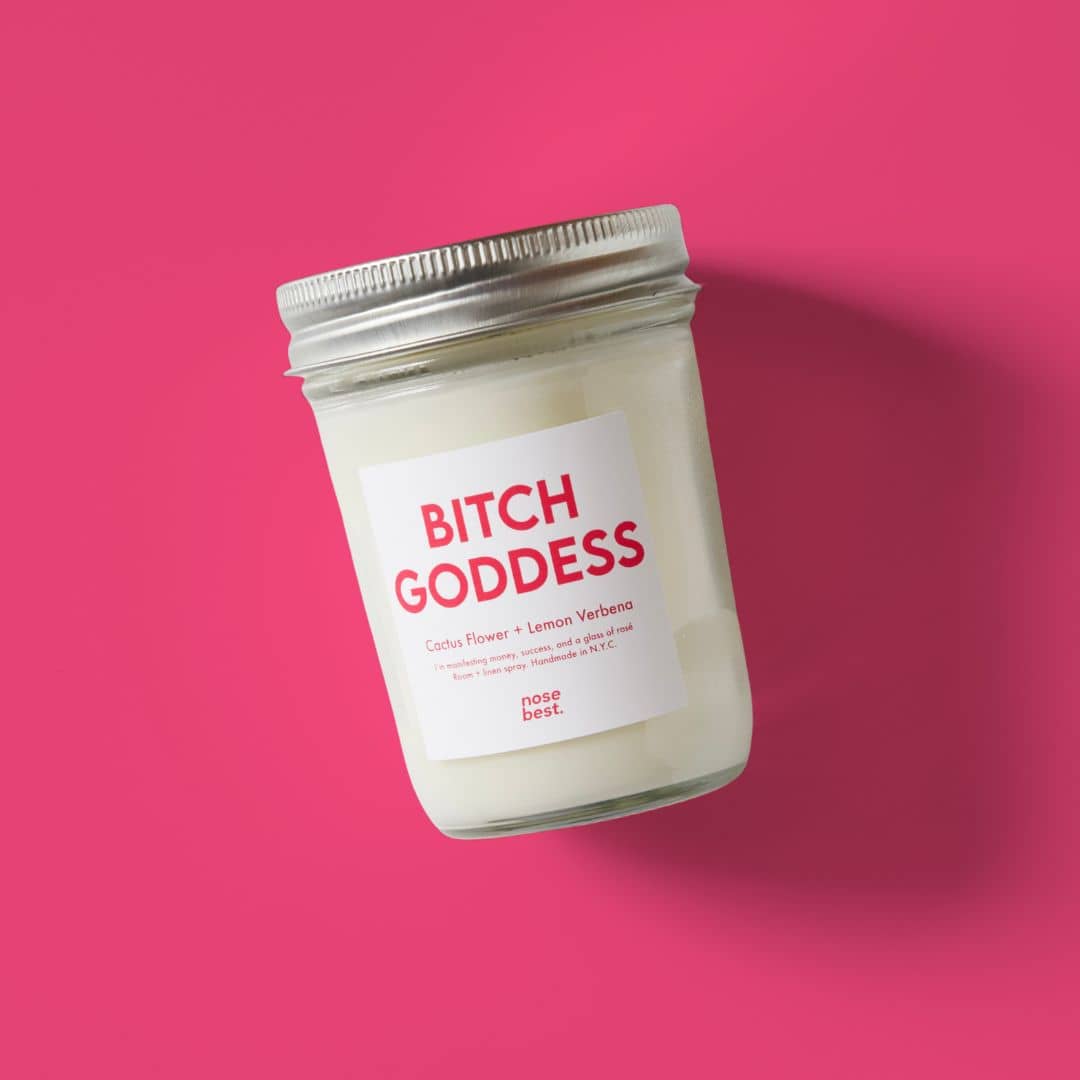 Cactus Flower & Lemon Verbena - Bitch Goddess 8oz Soy Candle