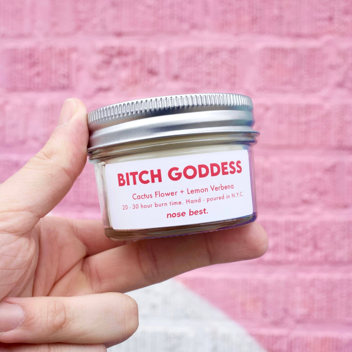 Cactus Flower & Lemon Verbena - Bitch Goddess 8oz Soy Candle