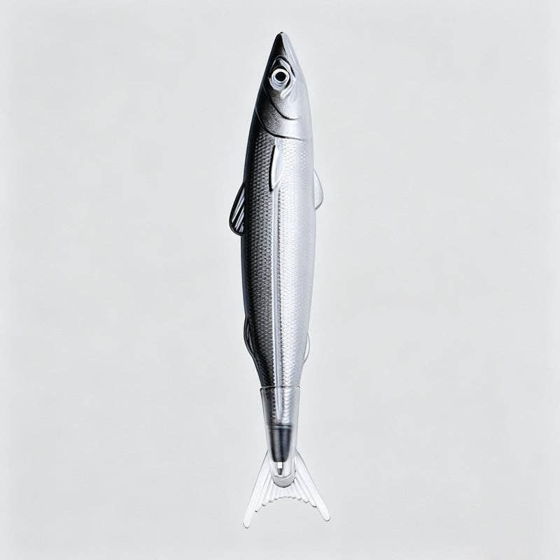 Fish Shaped Pull Cap Ballpoint Pen