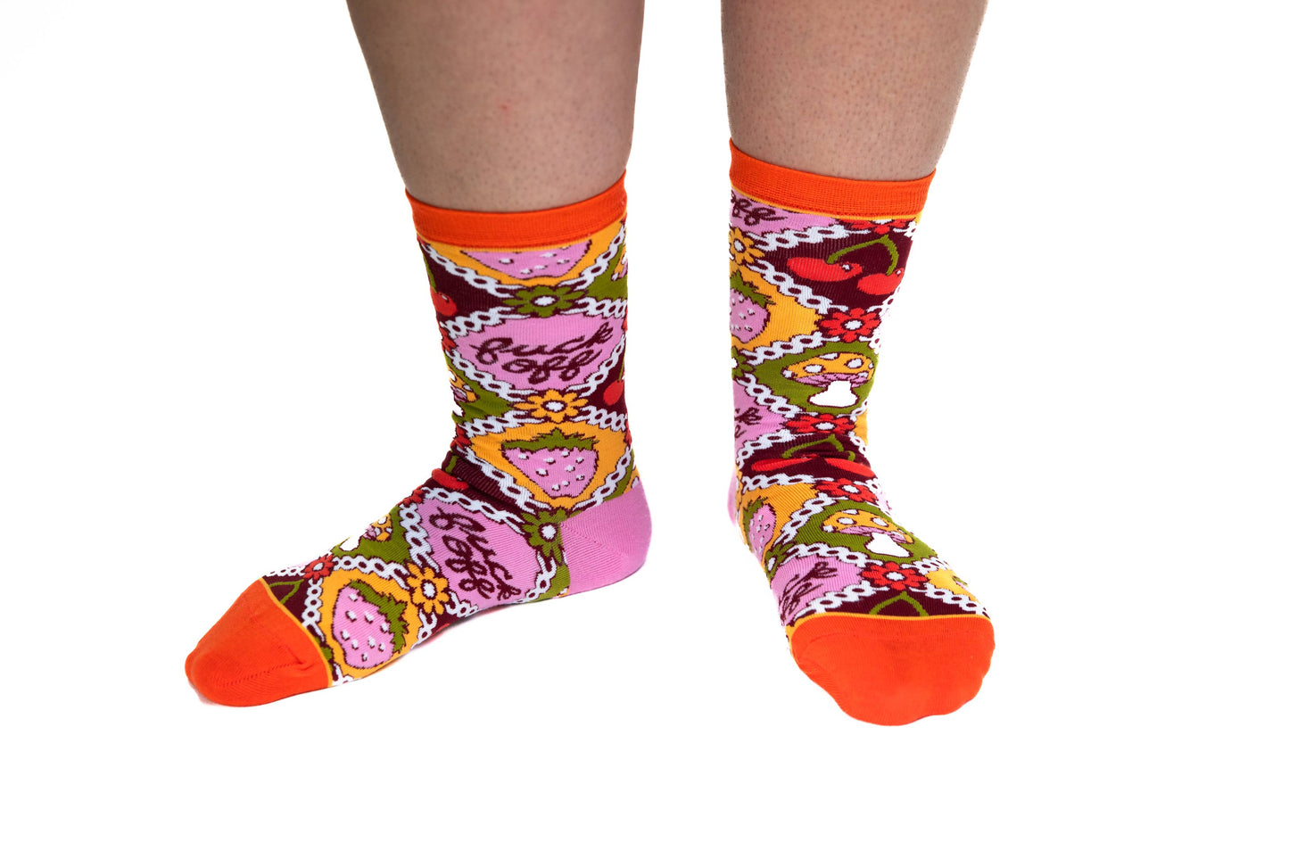 F* Off Retro - Women's Crew Retro Socks
