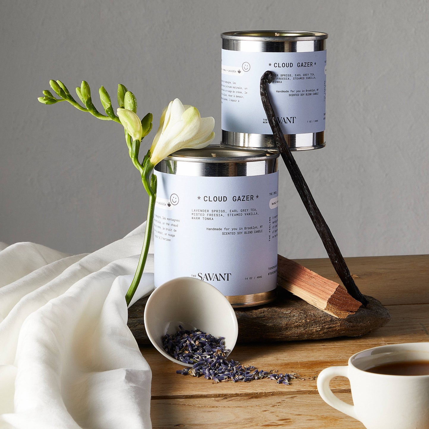 Aromatic + Vanilla 7oz Soy Blend Candle - Cloud Gazer