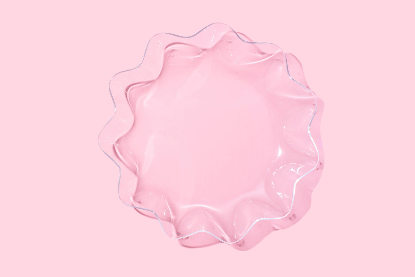 Wavy Acrylic Nesting Bowl - Large - Clear