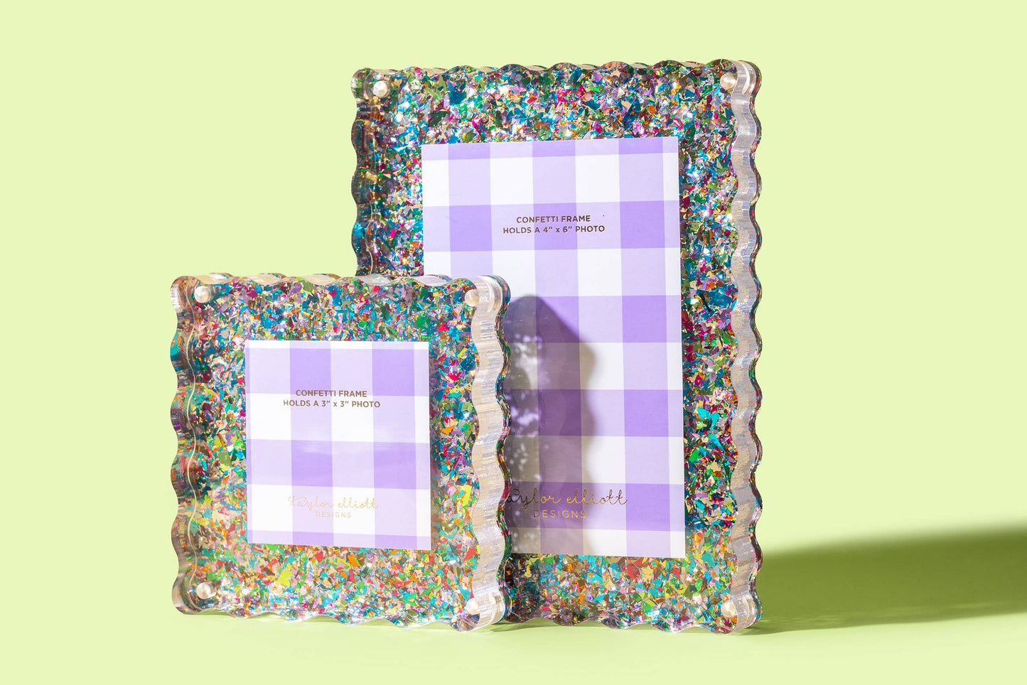 Acrylic Picture Frame - Small - Colorful Confetti