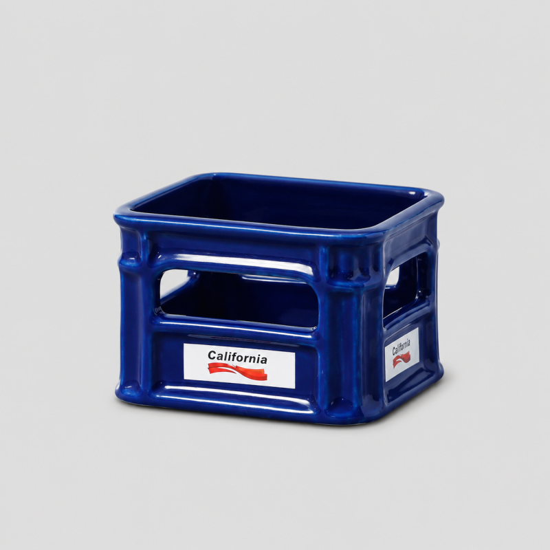 Creative Ceramic Crate Snack Bowl
