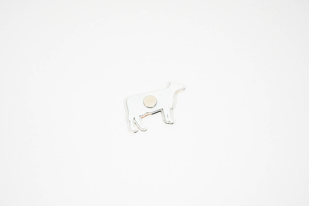 Cow recycled acrylic fridge magnet