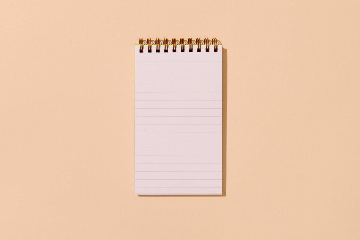 Small Cute Letterpress Spiral Notebook—Goldfish Cracker