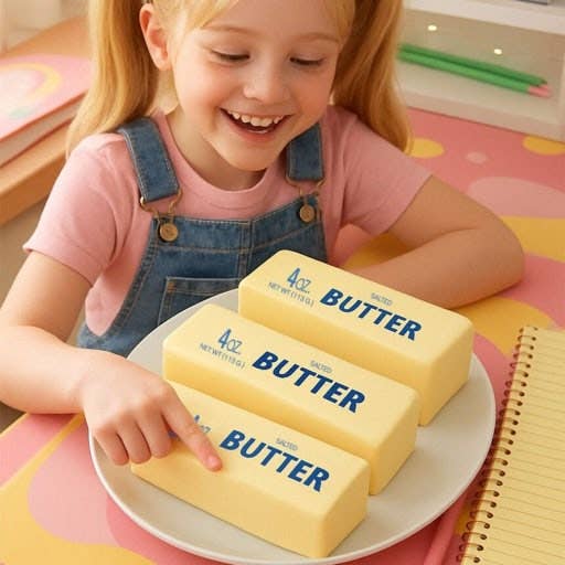 Butter Stress Ball – Soft & Slow-Rebound Squishy Toy