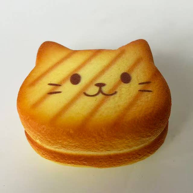 Nyang Nyang Cat Bread Squishy-Rebound Stress Toy