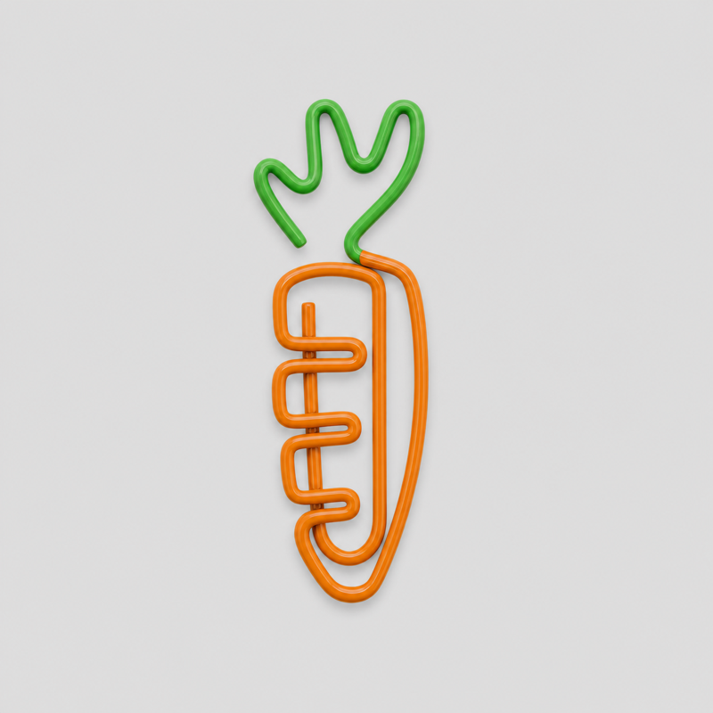 10 Lovely Carrot-Shaped Paper Clips
