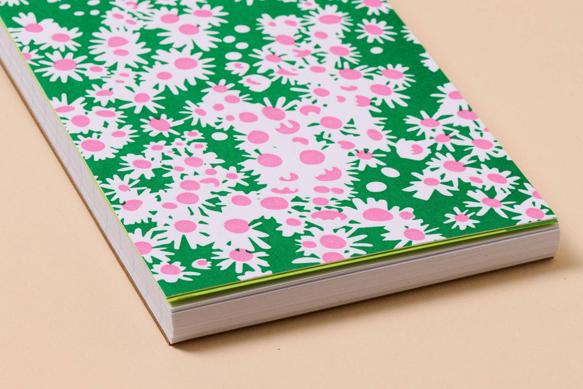 Letterpress Small Spiral Notebook (Lined)—Aster