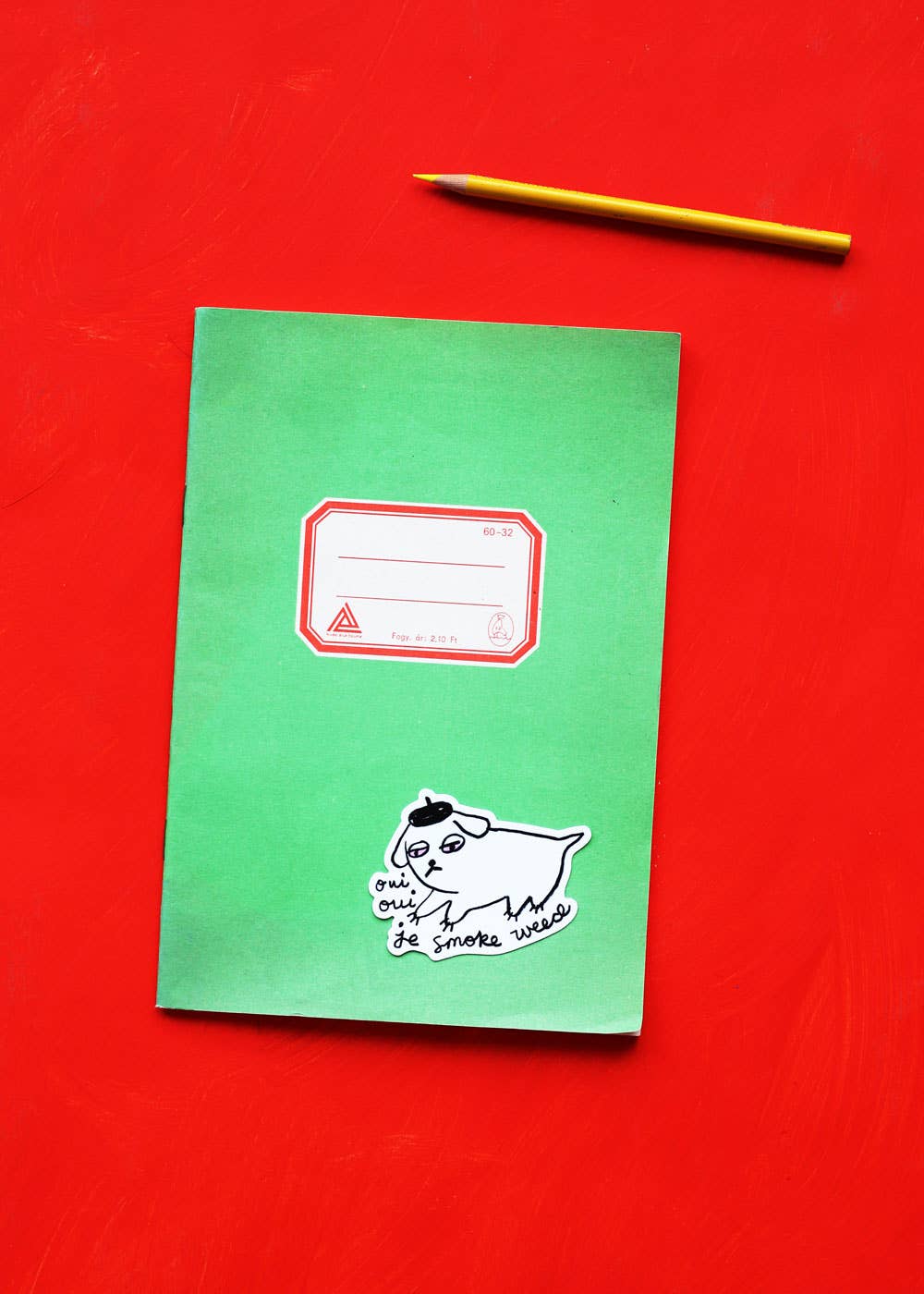 weed dog sticker
