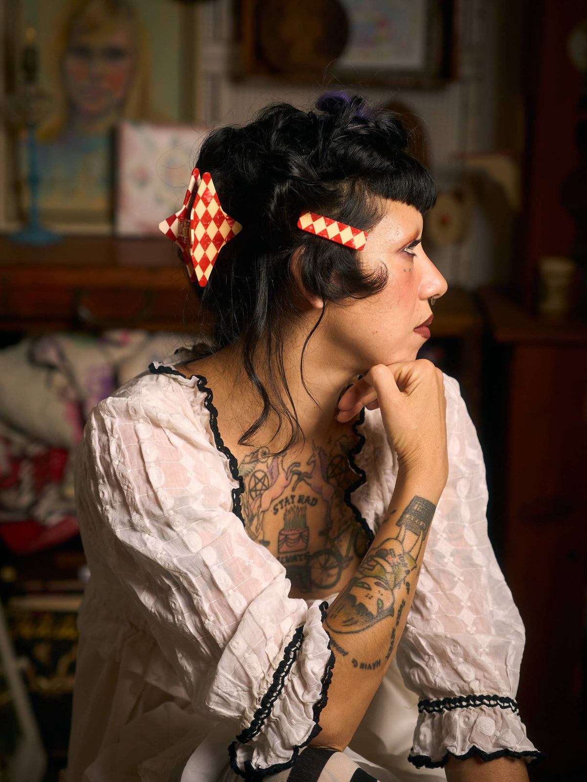 Harlequin Hair Claw