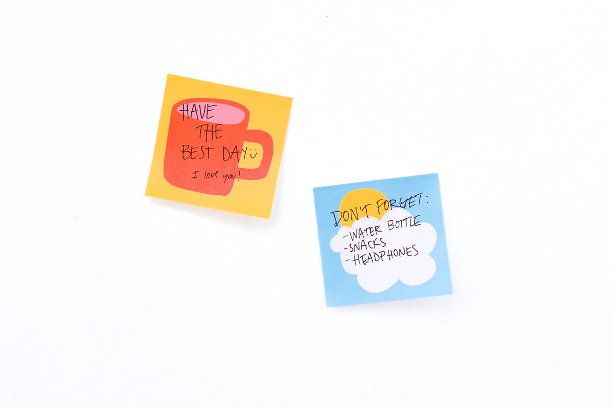 Partly cloudy sticky notes - 50-sheet notepad