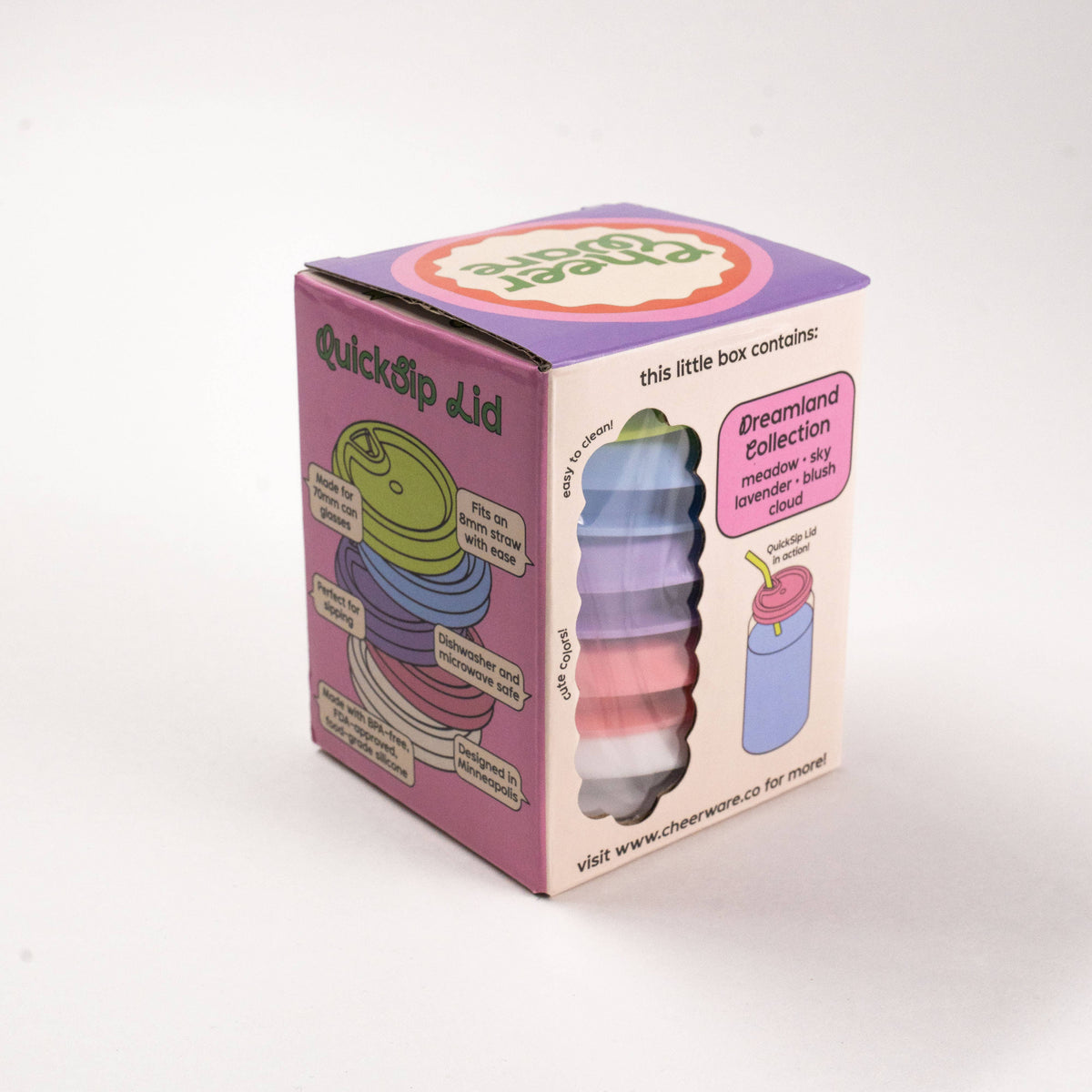 QuickSip Lid | Cute Reusable Lid for Can Glasses