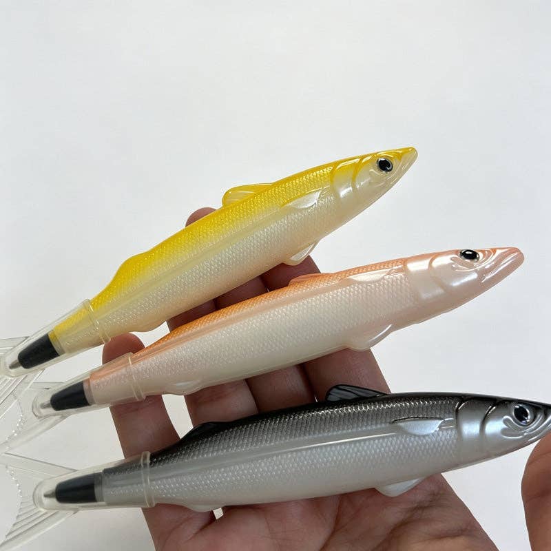 Fish Shaped Pull Cap Ballpoint Pen