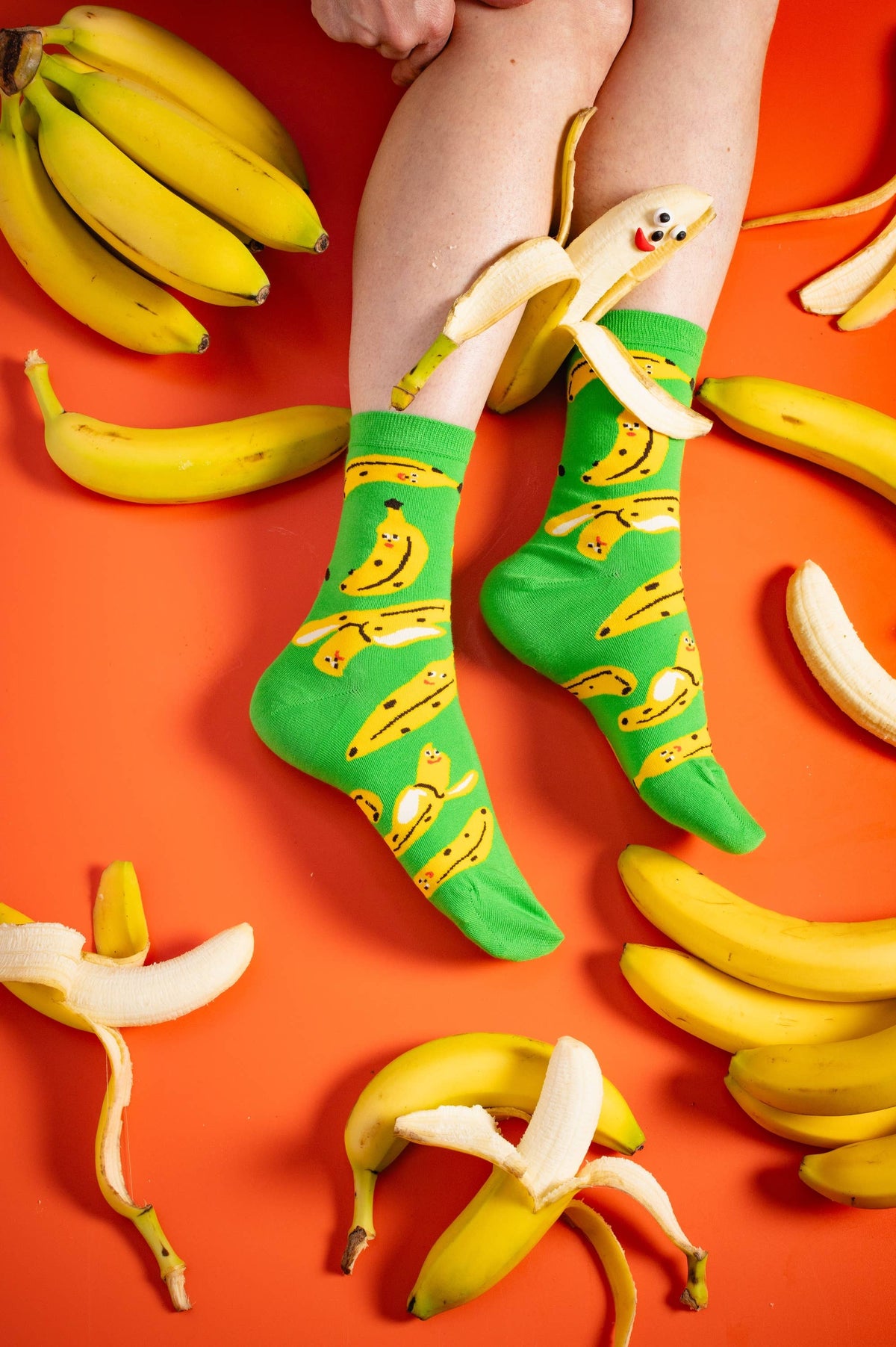 Kristina Micotti Banana Crew Socks | Small