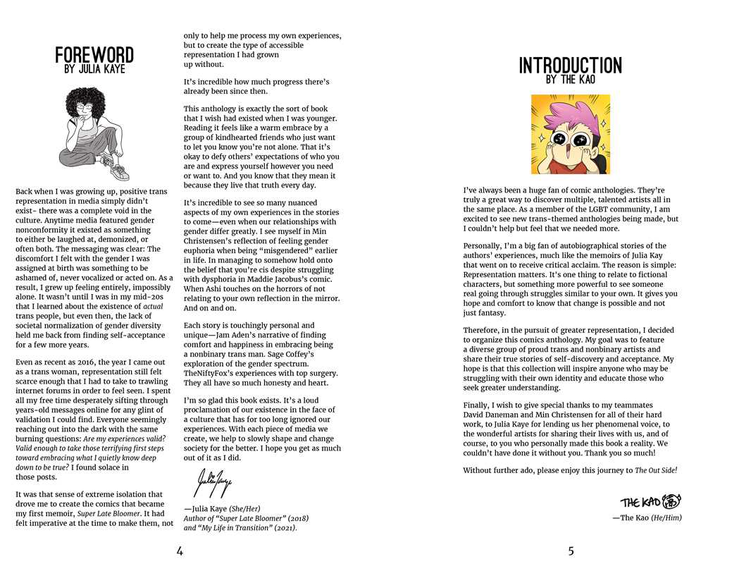 Out Side: Trans & Nonbinary Comics by