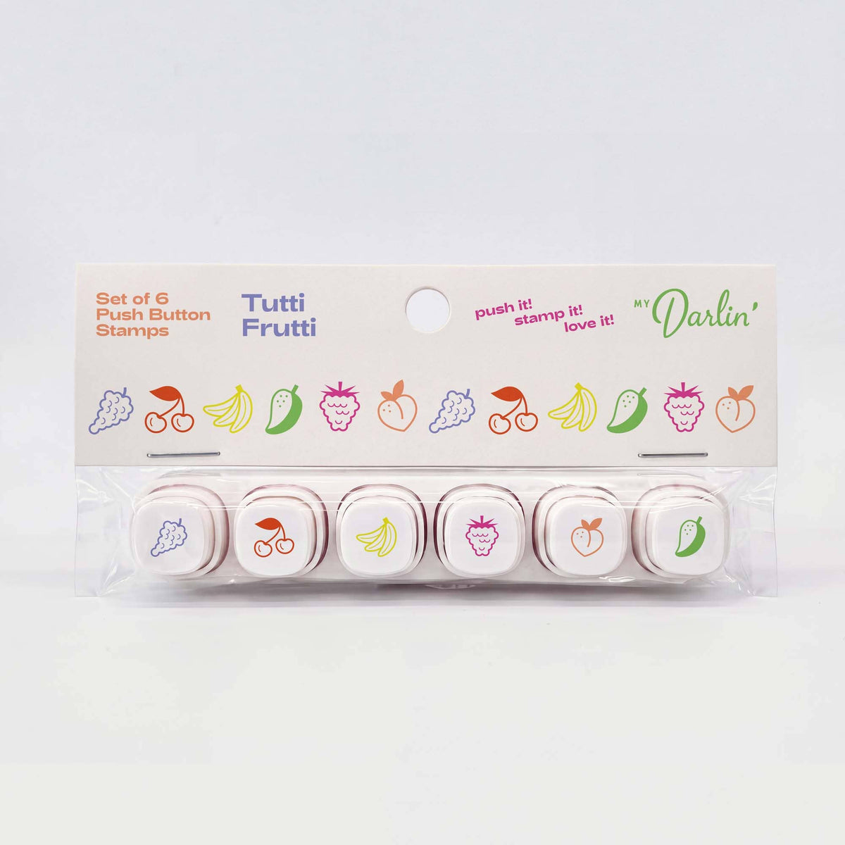 Tutti Frutti Push Button Stamps