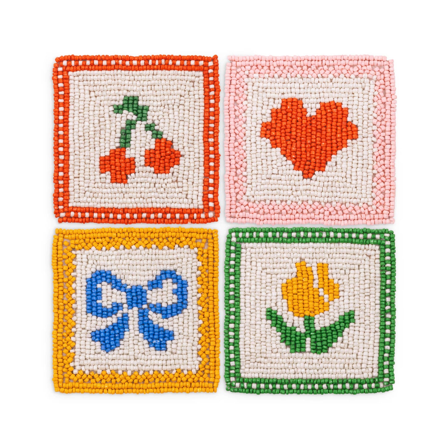 Beaded Coaster Set, Quilt