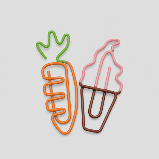 10 Lovely Carrot-Shaped Paper Clips