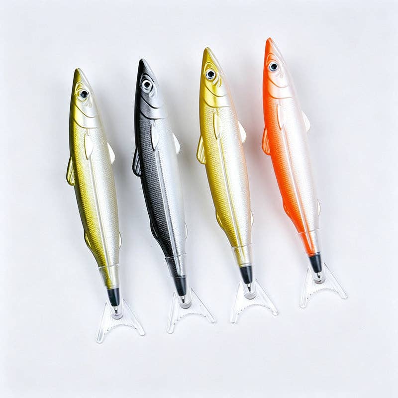 Fish Shaped Pull Cap Ballpoint Pen