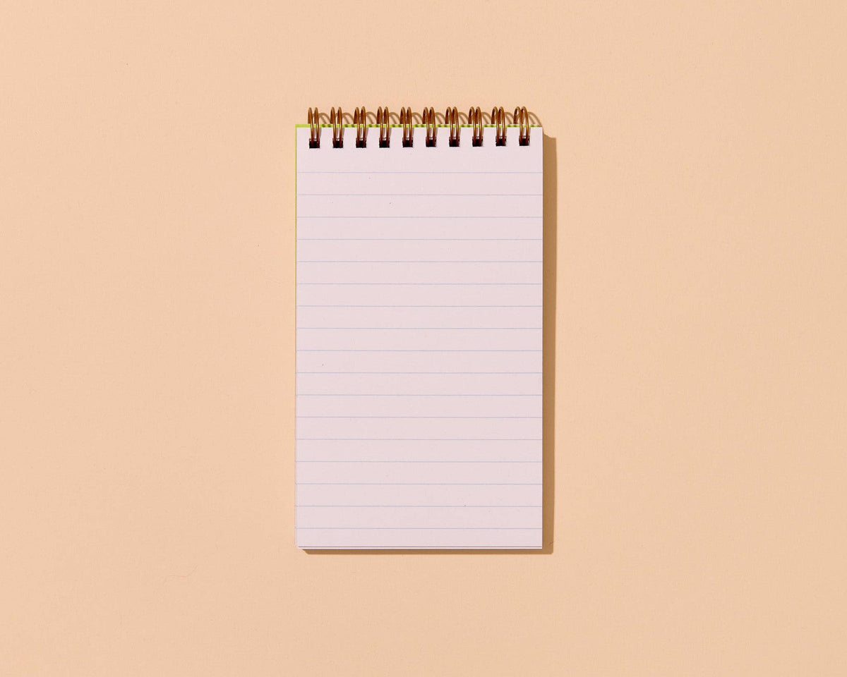 Letterpress Small Spiral Notebook (Lined)—Coffee Mug