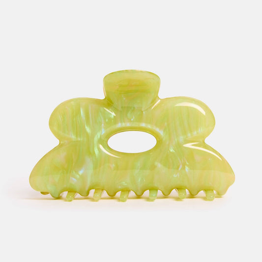 Flower Claw in Jade Swirl