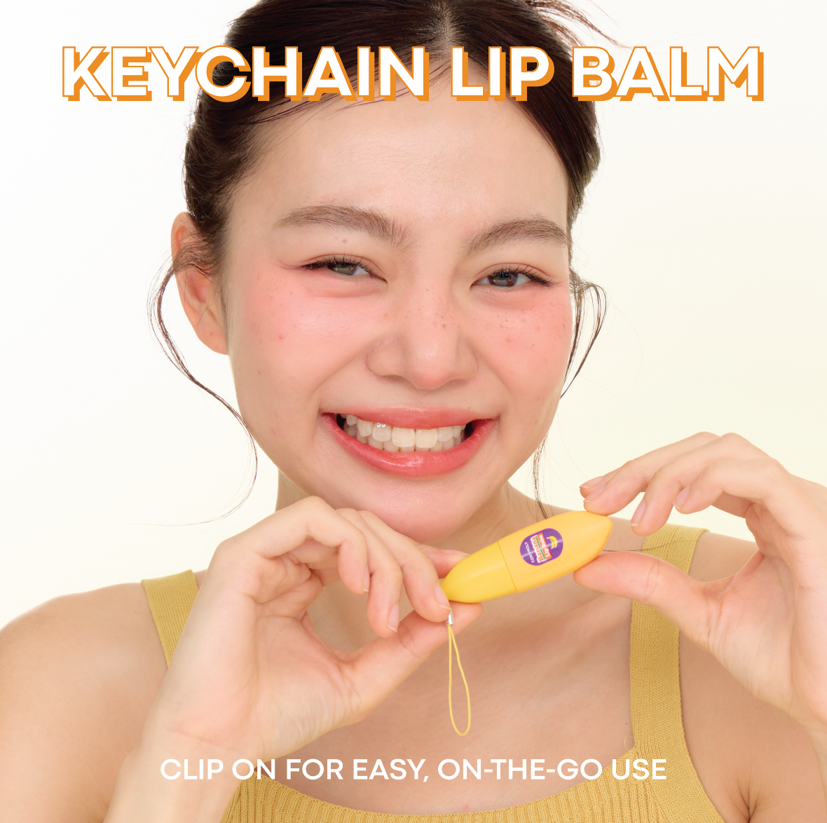 Magic Food Banana Keychain Lip Balm