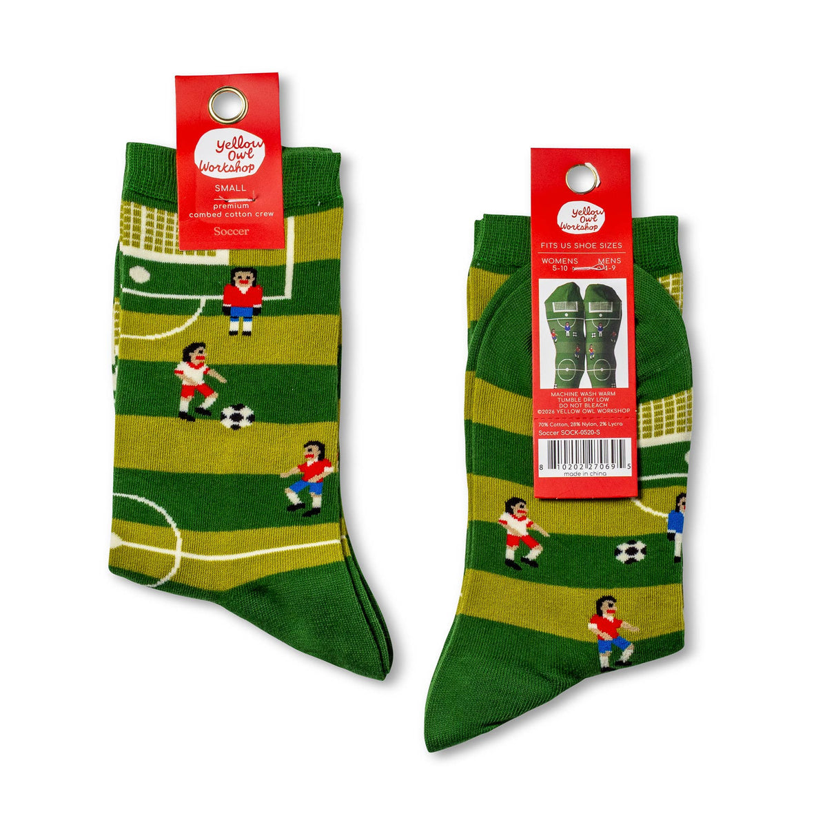 Soccer Crew Socks | Soccer Gift for Fans | Small