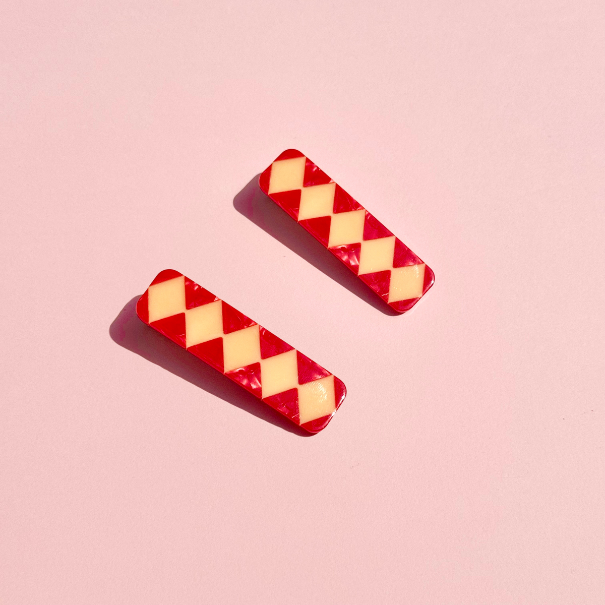 Harlequin Hair Clip Set