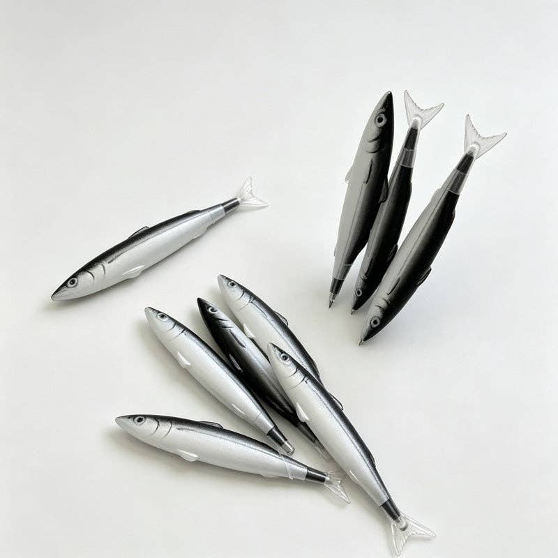 Fish Shaped Pull Cap Ballpoint Pen