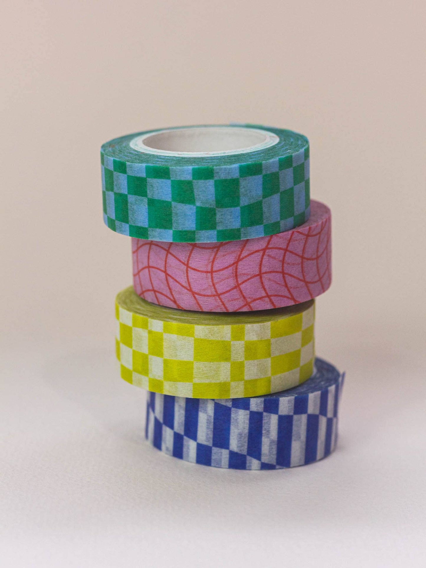 Lean Ennui 15mm • Leaning Checkerboard Washi Tape