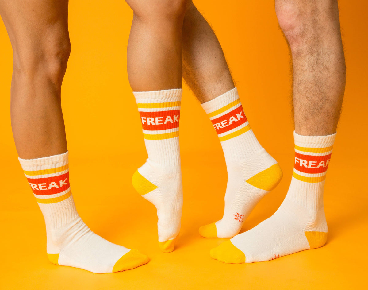 Freak Gym Crew Socks - Bold Statement Socks for Everyday