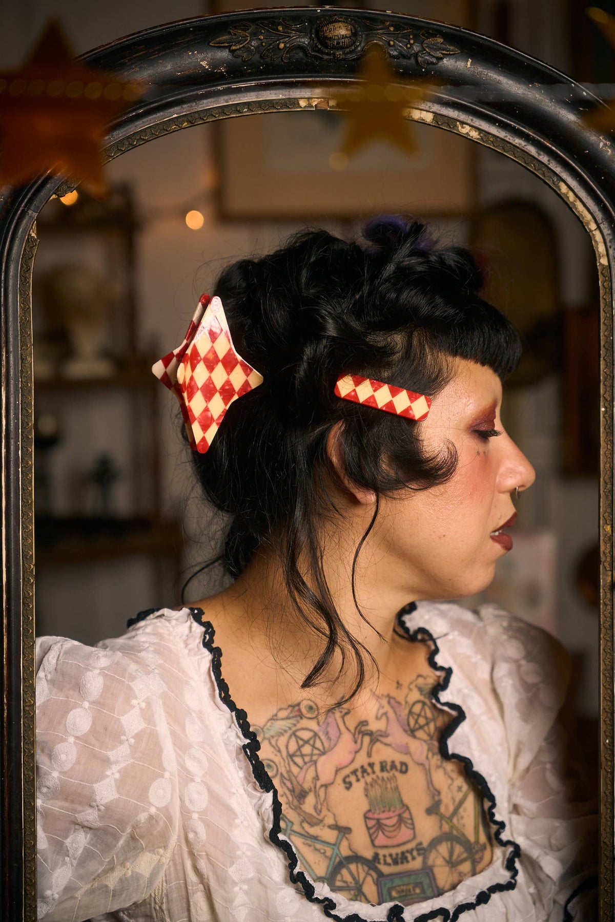 Harlequin Hair Claw