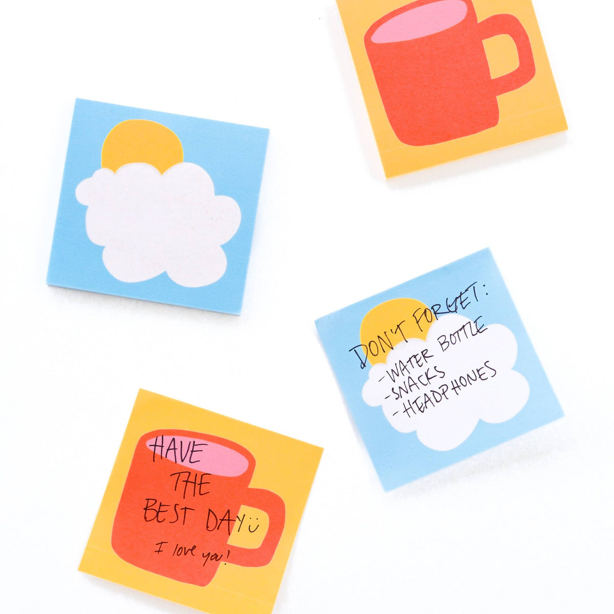 Morning mug sticky notes - 50 sheet notepad