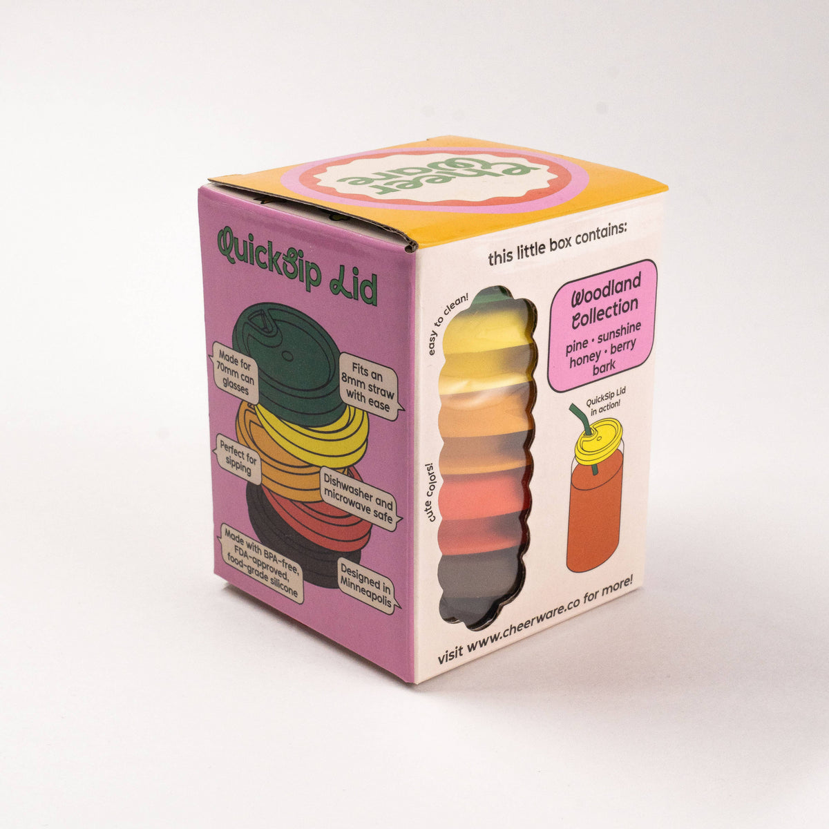 QuickSip Lid | Cute Reusable Lid for Can Glasses