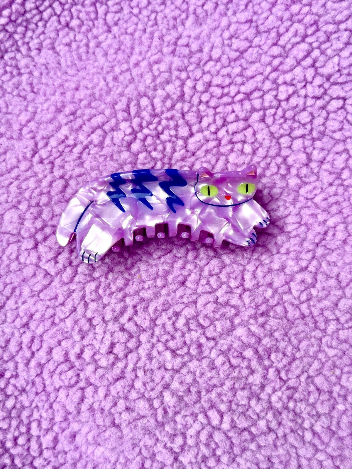 Purple Tabby Cat Hair Claw