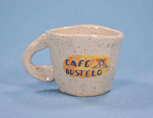Handmade Café Bustelo Ceramic Espresso Cup 2-4 oz