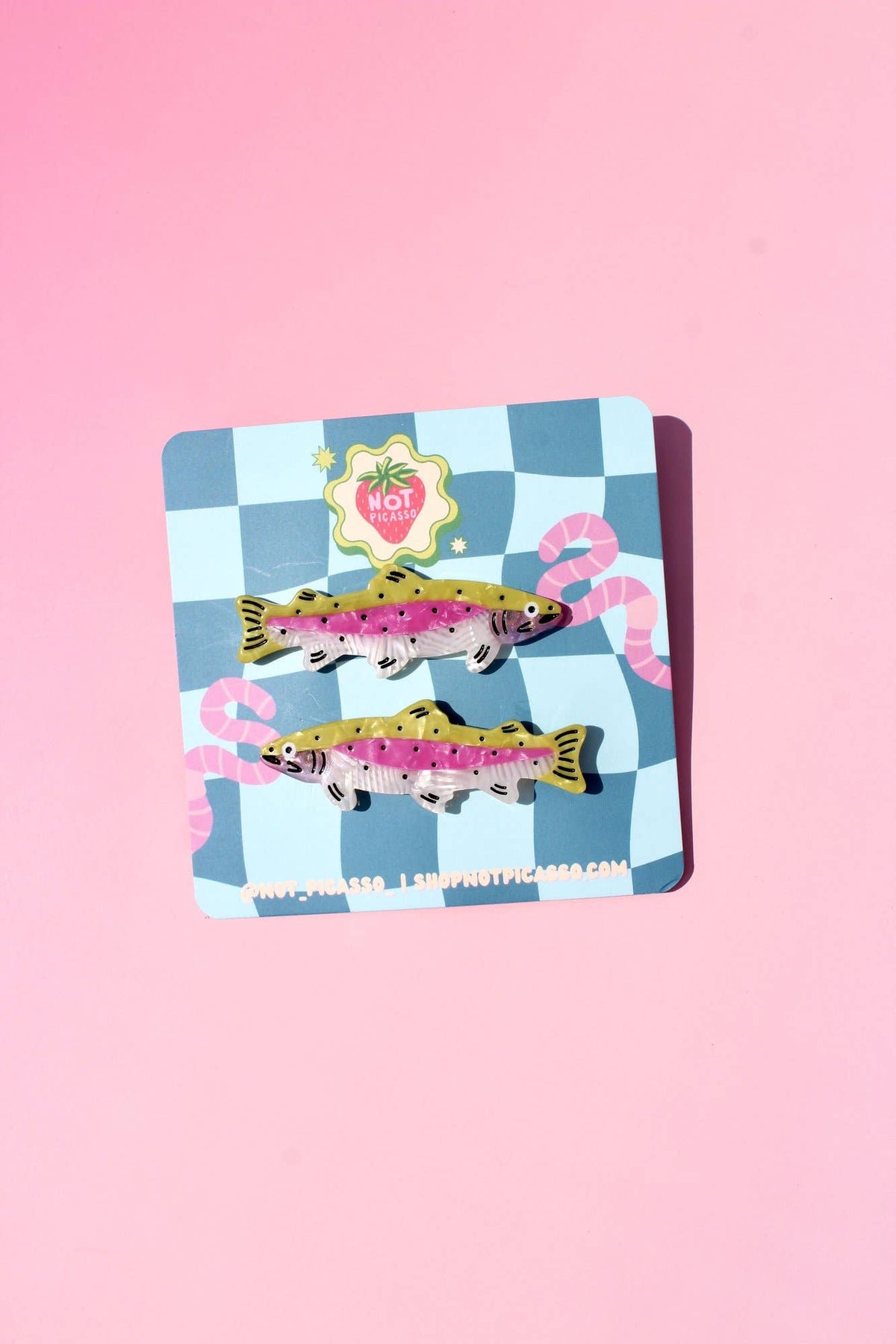 Rainbow Trout Hair Clip Set