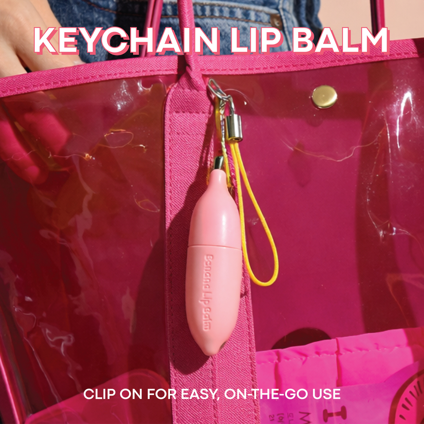 Magic Food Banana Keychain Lip Balm
