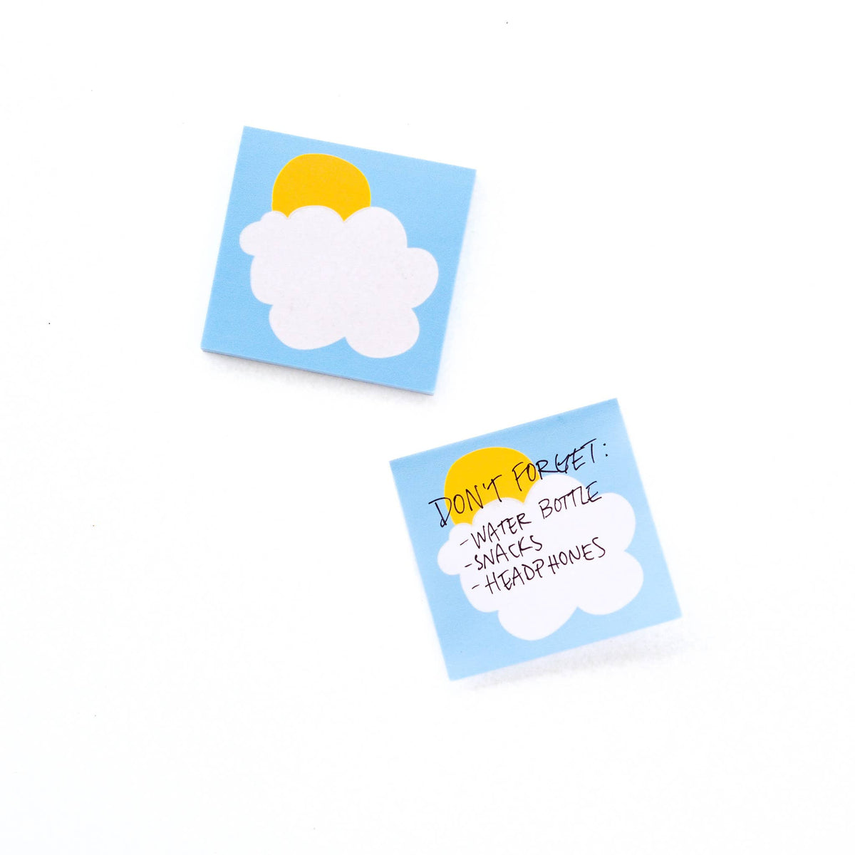Partly cloudy sticky notes - 50-sheet notepad